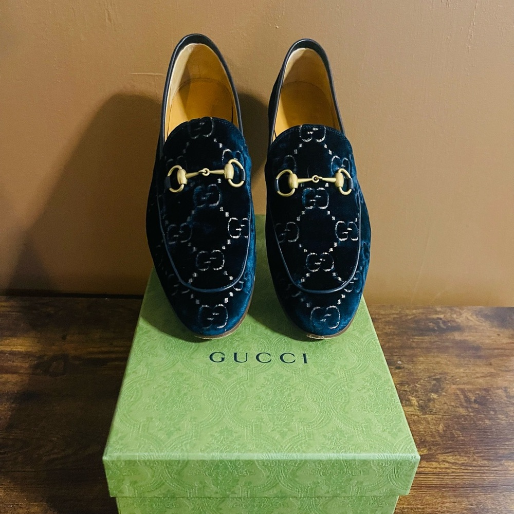 Men’s Velvet Gucci Loafers